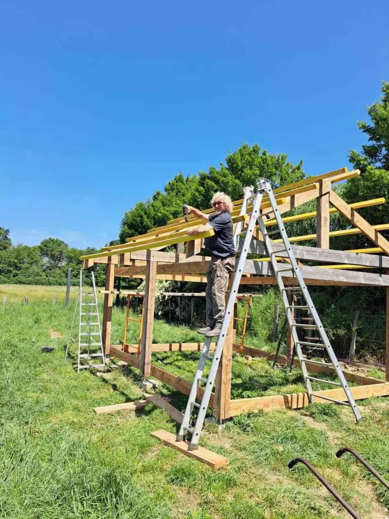 Construction du DOGHÔTEL du Domaine des Lys du Gaucho